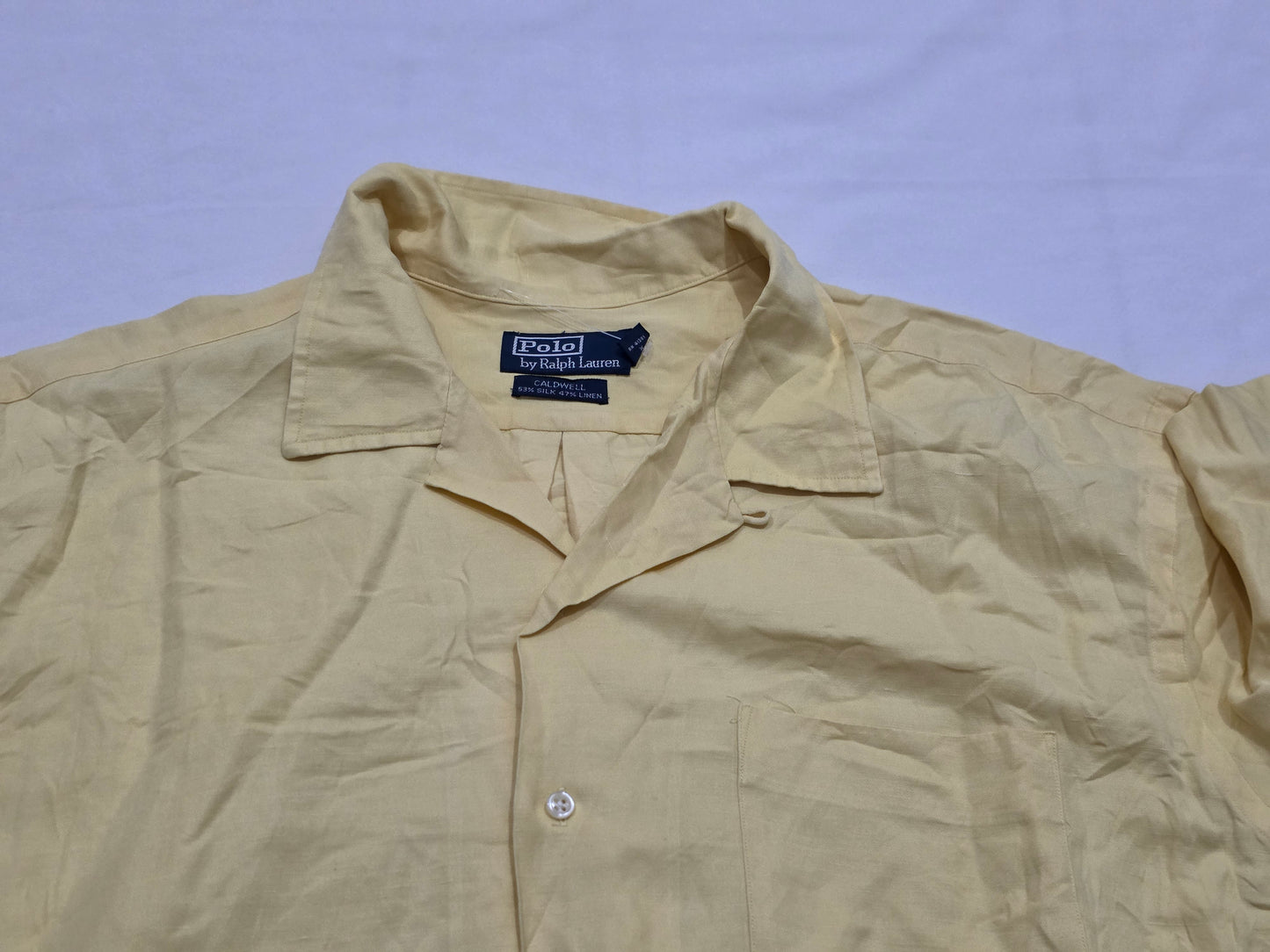 Camisa Manga Corta Ralph Lauren 2xl Caldwell Amarillo