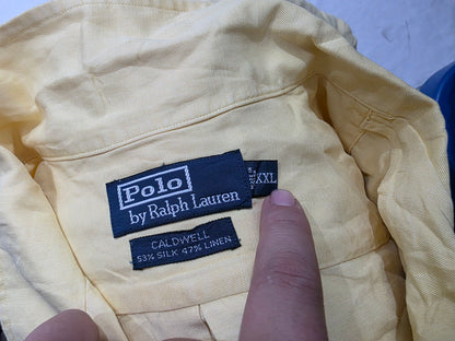 Camisa Manga Corta Ralph Lauren 2xl Caldwell Amarillo
