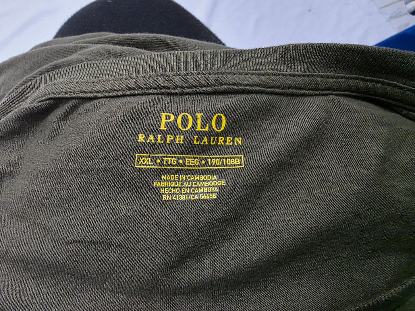 Playera Manga Larga Ralph Lauren 2xl Verde Pony Naranja