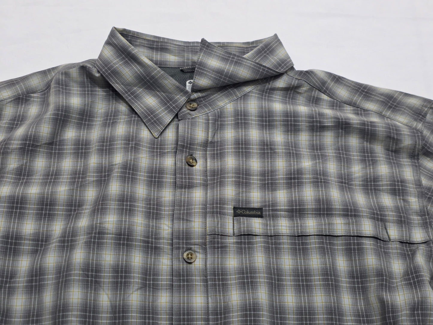 Camisa Columbia 2xl Verde Cuadro