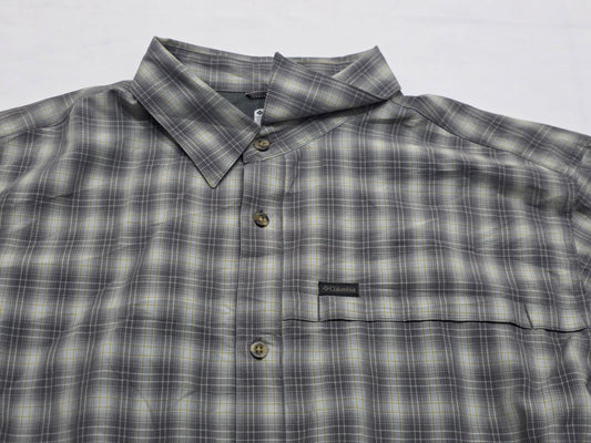 Camisa Columbia 2xl Verde Cuadro