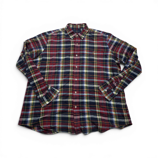 Camisa Ralph Lauren 2xl Classic Fit Cuadro Vino Colores