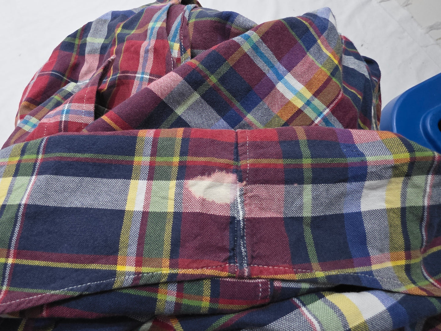Camisa Ralph Lauren 2xl Classic Fit Cuadro Vino Colores