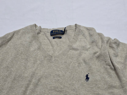 Sueter Ralph Lauren 2xl Cafe Algodon Pima Pony Azul