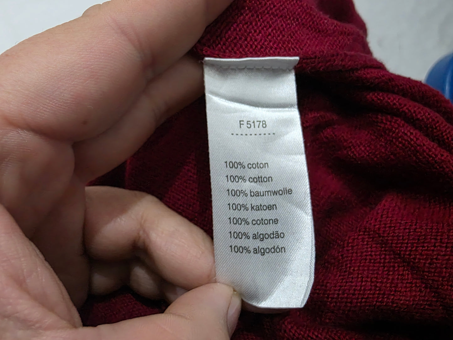 Sueter Lacoste 2xl Vino Escudo Manga Larga