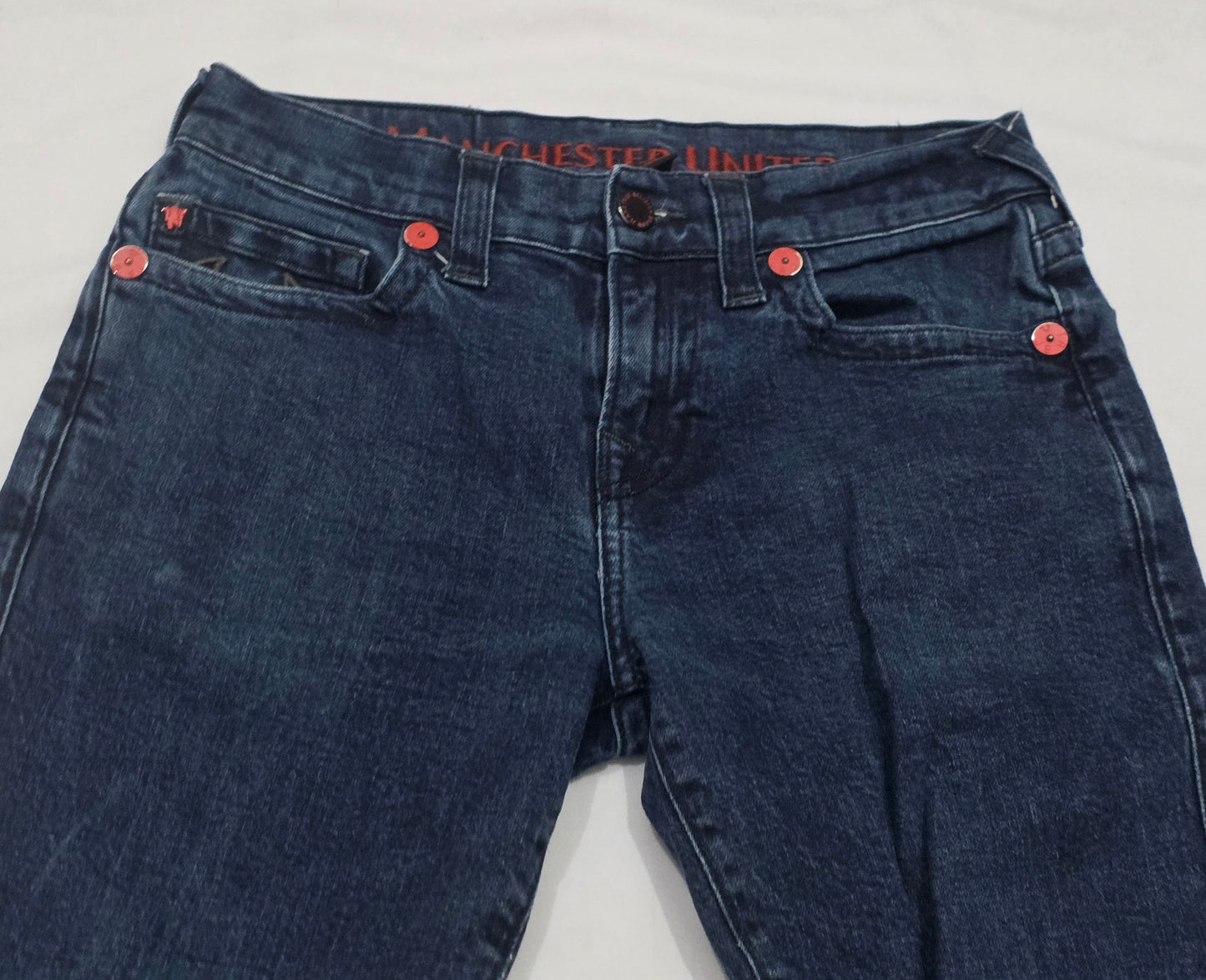 Pantalon Recto Manchester United True Religion Talla 30 Azul (Usado)