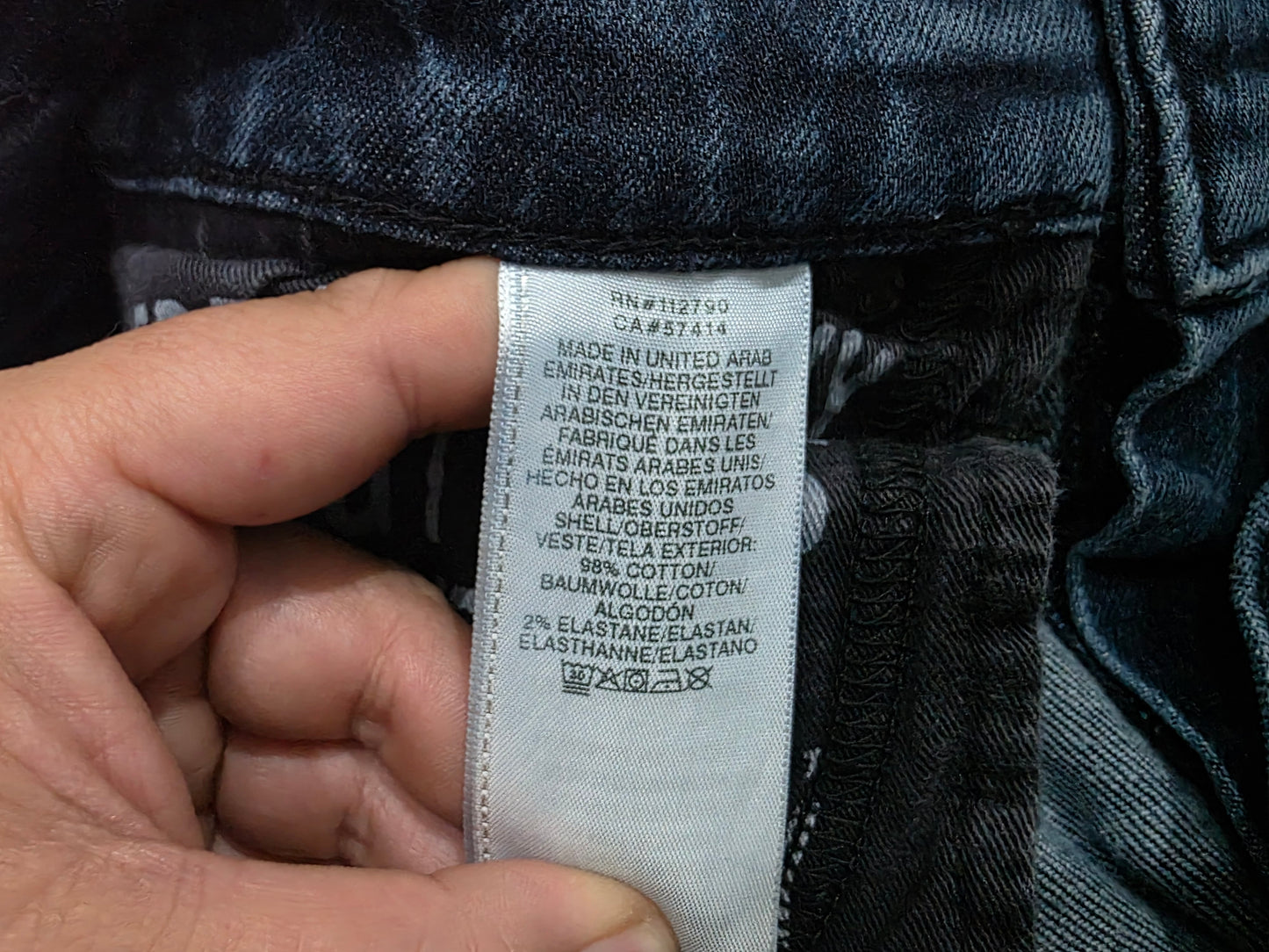 Pantalon Recto Manchester United True Religion Talla 30 Azul (Usado)
