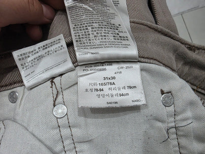 Pantalon Recto Levis 514 31x30 Cafe Deslavado (Usado)