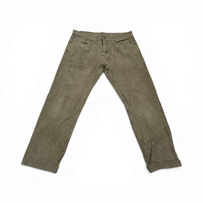 Pantalon Recto Pana Levis 502 32x30 Cafe (Usado)