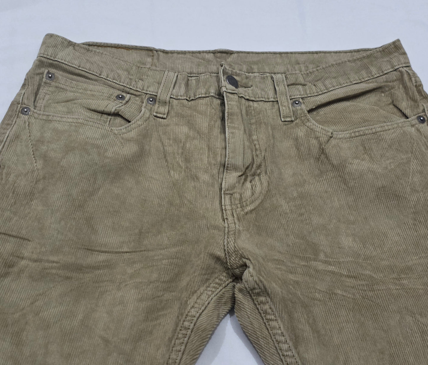 Pantalon Recto Pana Levis 502 32x30 Cafe (Usado)