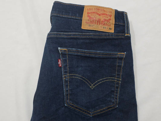 Pantalon Slimfit Levis 511 32x30 Azul (Usado)