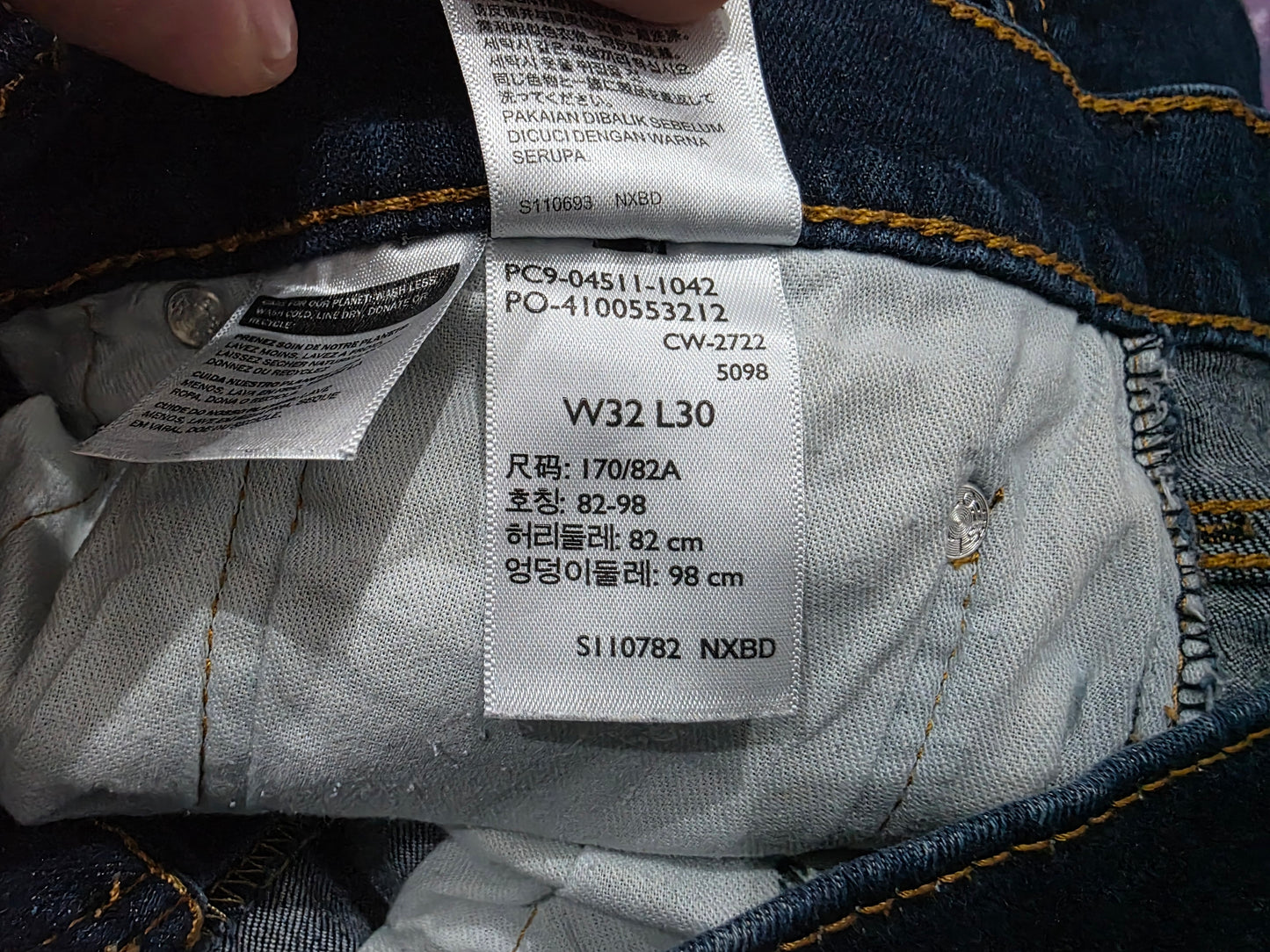 Pantalon Slimfit Levis 511 32x30 Azul (Usado)