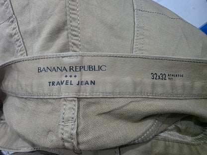 Pantalon Athletic Fit Traveler Banana Republic 32x32 Cafe (Usado)