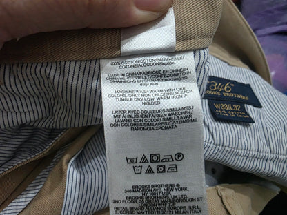 Pantalon Recto Brooks Brothers 33x32 Cafe (Usado)
