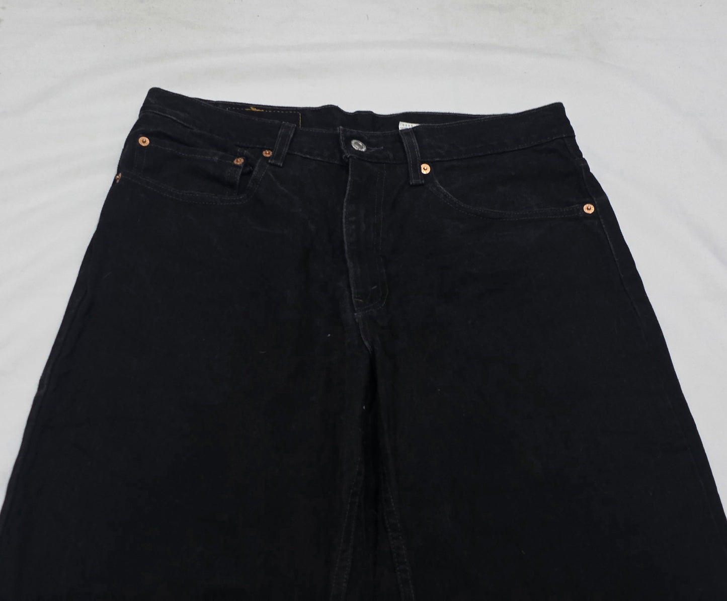 Pantalon Recto Vintage Levis 550 33x32 Negro (Usado)