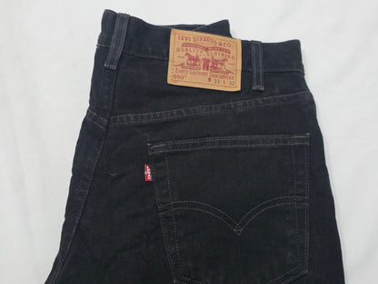 Pantalon Recto Vintage Levis 550 33x32 Negro (Usado)