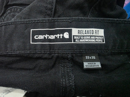 Pantalon Relaxed Fit Carhartt 33x30 Negro (Usado)