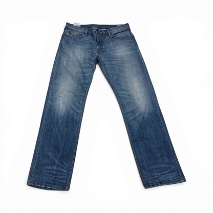 Pantalon Recto Diesel Talla 34 Azul Claro (Usado)