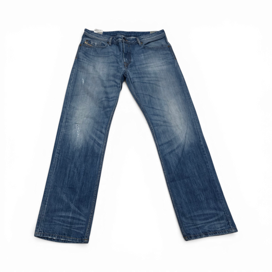 Pantalon Recto Diesel Talla 34 Azul Claro (Usado)