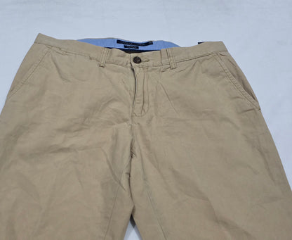 Pantalon Custom Fit Tommy Hilfiger 34x32 Cafe (Usado)