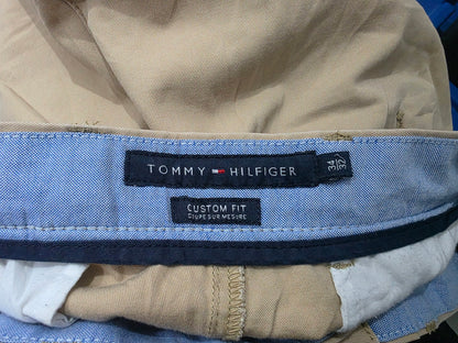 Pantalon Custom Fit Tommy Hilfiger 34x32 Cafe (Usado)