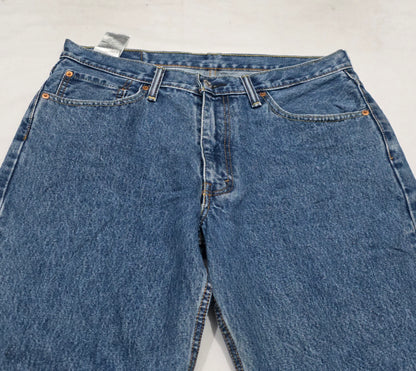 Pantalon Recto Levis 550 34x32 Azul (Usado)