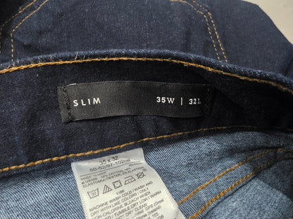 Pantalon Slim Banana Republic 35x32 Azul Marino (Usado)