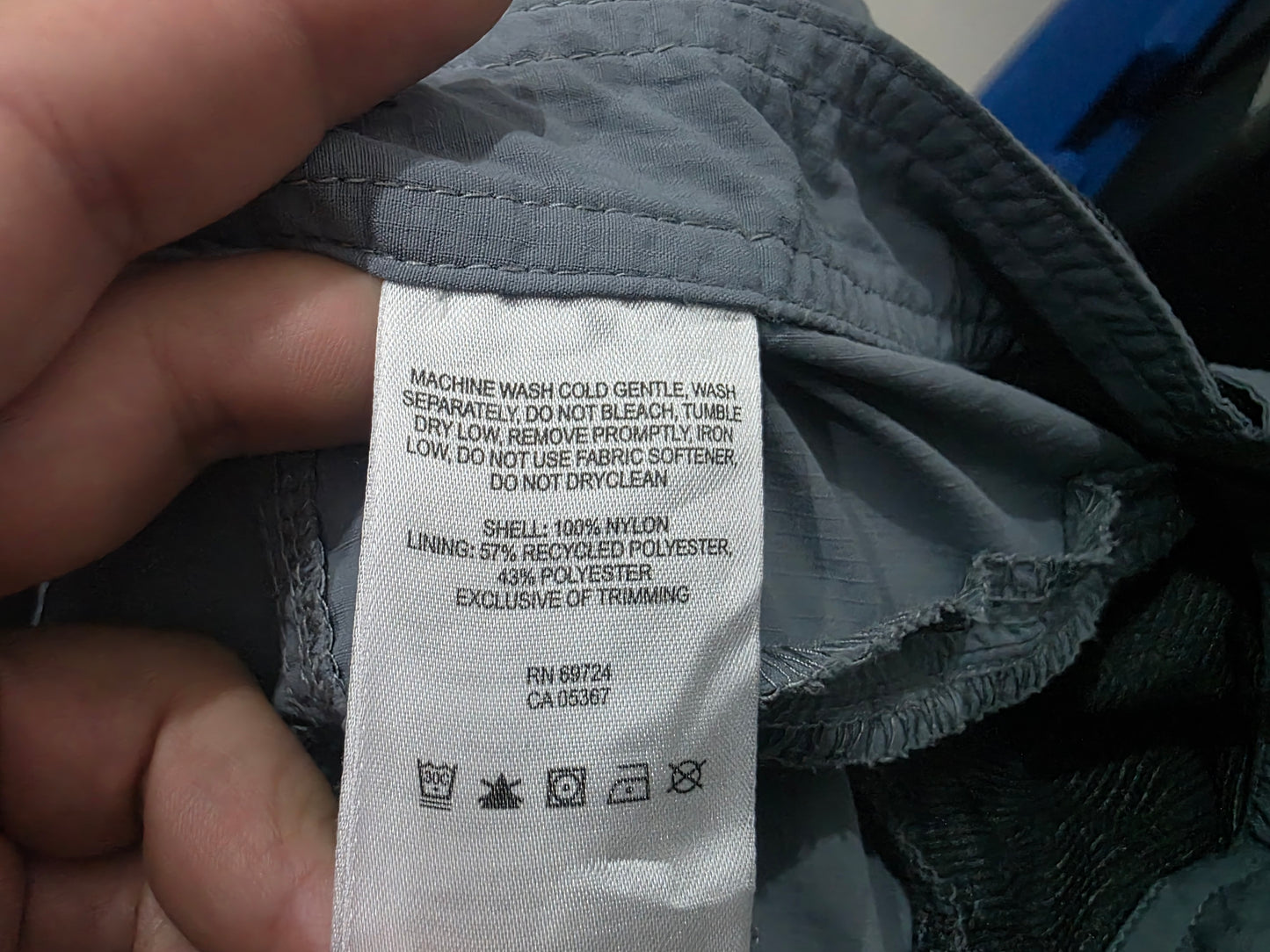 Pantalon Columbia 36x34 Azul Metalico (Usado)