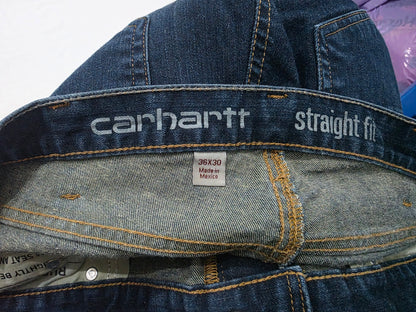 Pantalon Recto Carhartt 36x30 Azul (Usado)