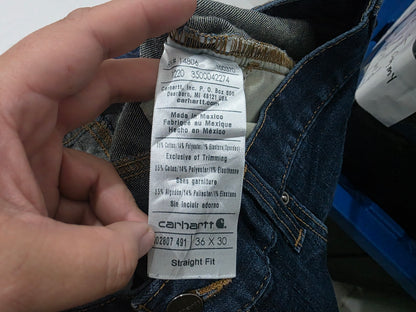 Pantalon Recto Carhartt 36x30 Azul (Usado)
