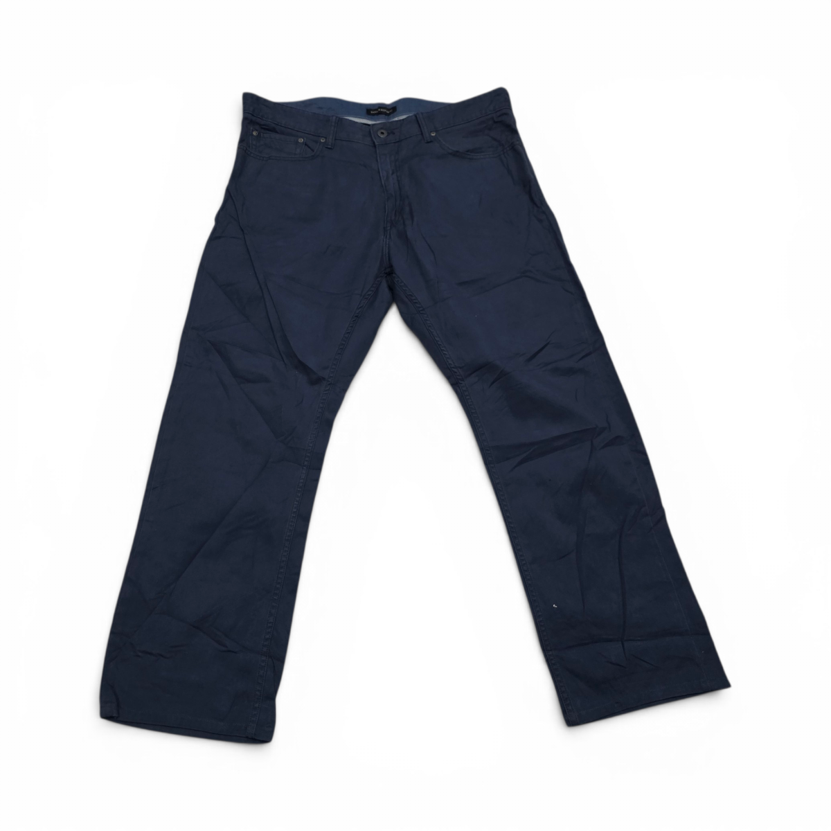 Pantalon Banana Republic 36x32 Recto Azul Metalico (Usado)