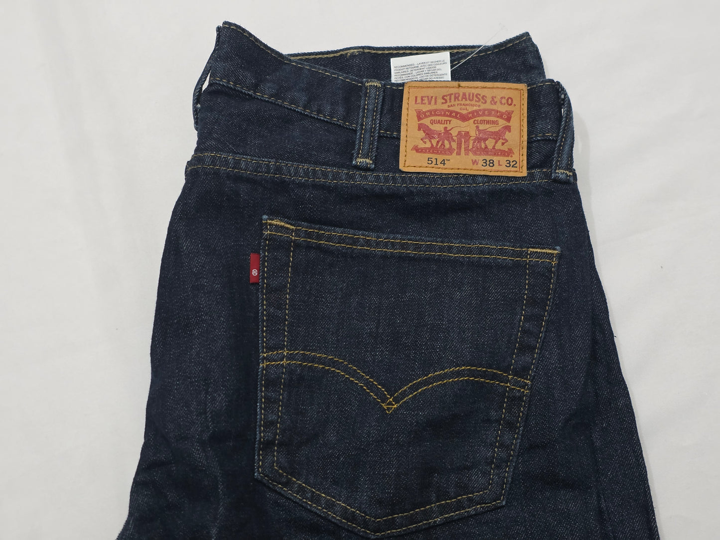 Pantalon Levis 514 38x32 Recto Azul Marino (Usado)