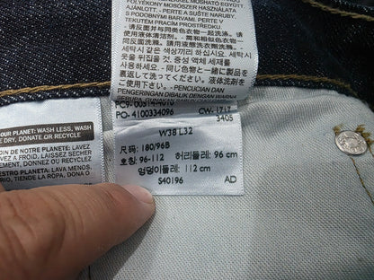 Pantalon Levis 514 38x32 Recto Azul Marino (Usado)