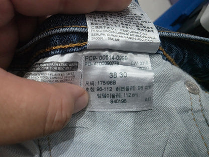 Pantalon Levis 514 38x30 Recto Azul Deslavado (Usado)