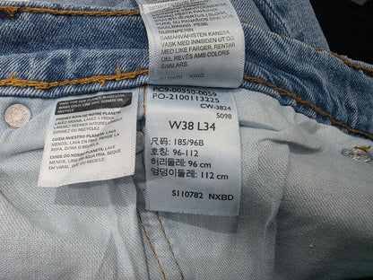 Pantalon Levis 550 38x34 Recto Azul Claro (Usado)