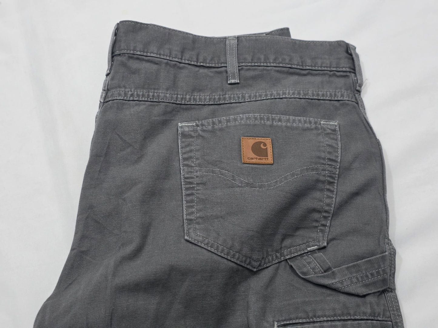 Pantalon Carhartt 40x30 Loose Fit Gris Deslavado (Usado)