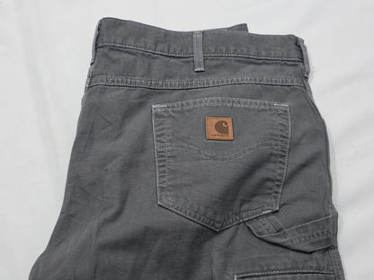 Pantalon Carhartt 40x30 Loose Fit Gris Deslavado (Usado)
