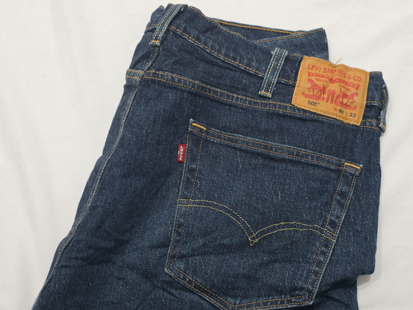 Pantalon Levis 505 40x32 Recto Azul Marino (Usado)
