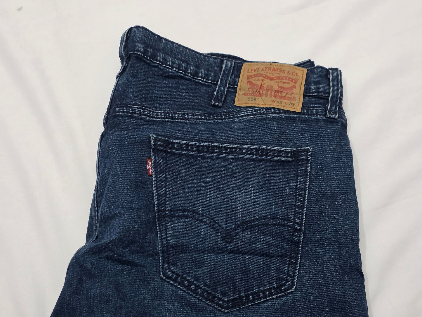 Pantalon Levis 559 42x32 Relajado Recto Azul Marino (Usado)