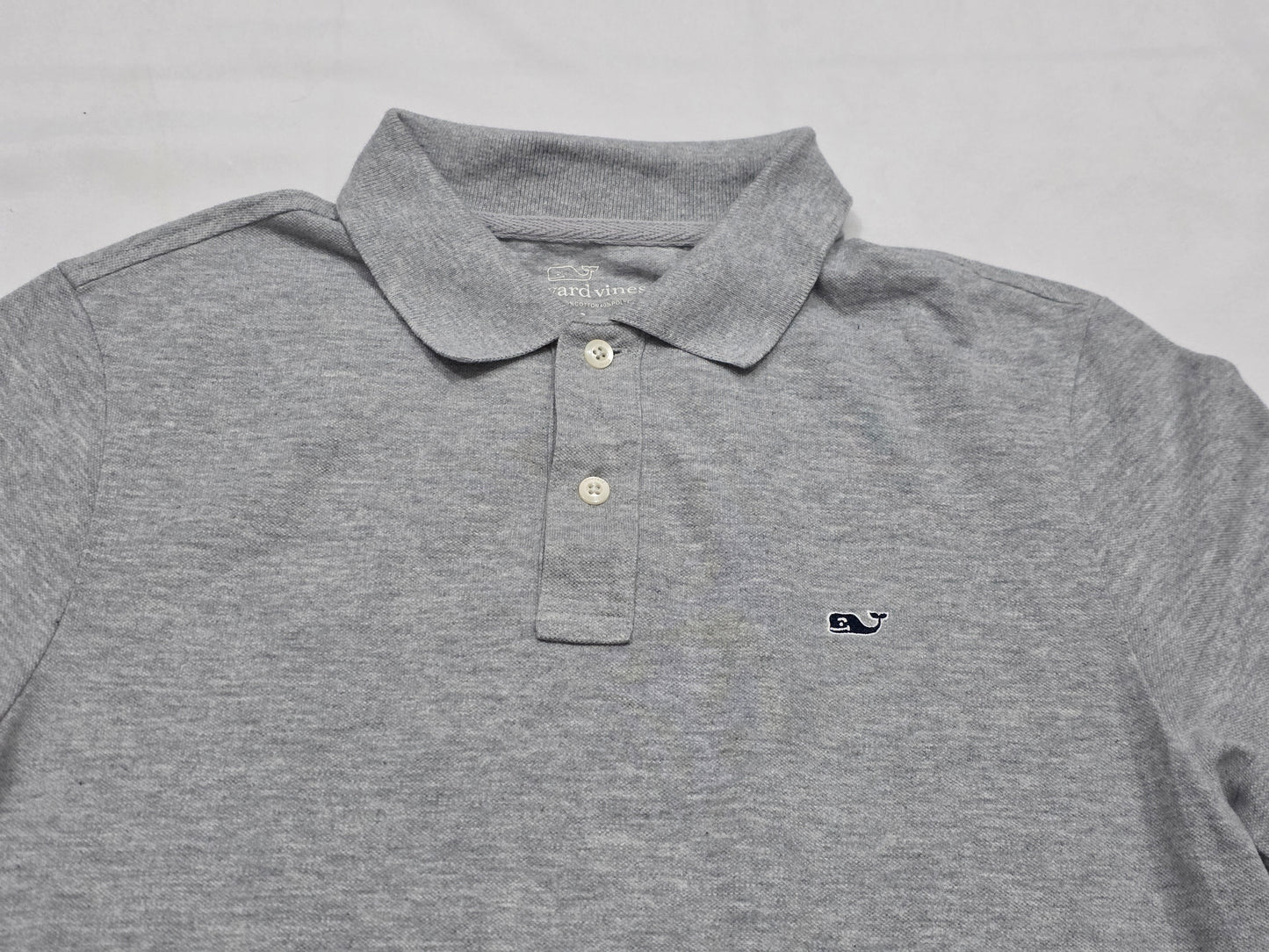 Playera Polo Vineyard Vines Xchico Xs Gris (Usado)