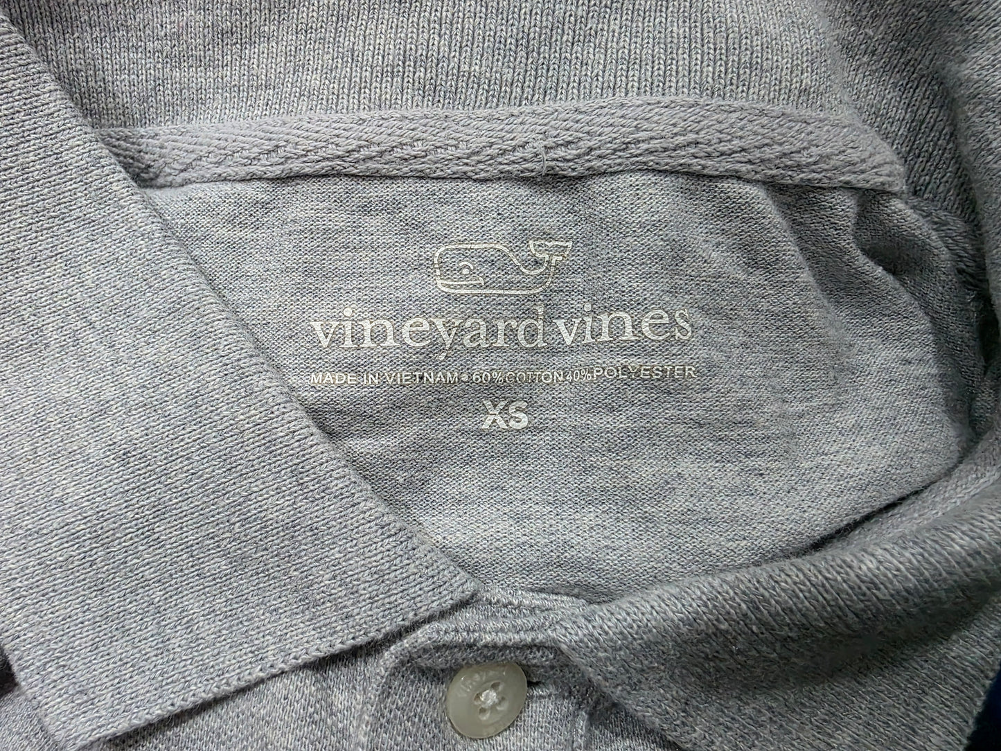 Playera Polo Vineyard Vines Xchico Xs Gris (Usado)