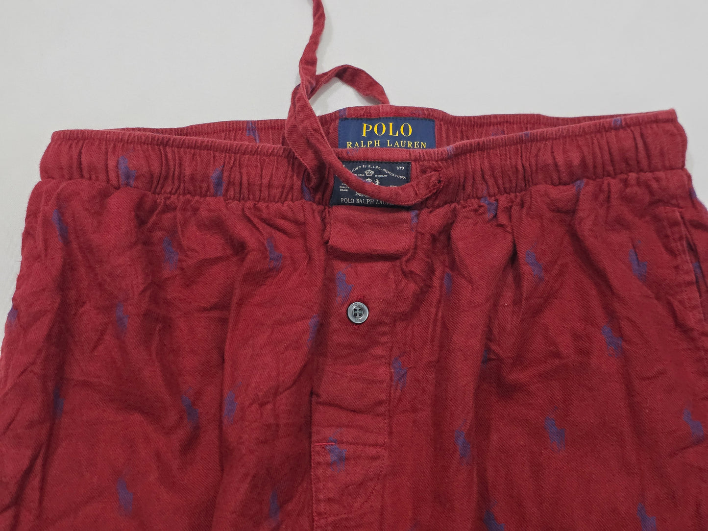 Pijama Ralph Lauren Chico S Rojo Pony Azul (Usado)
