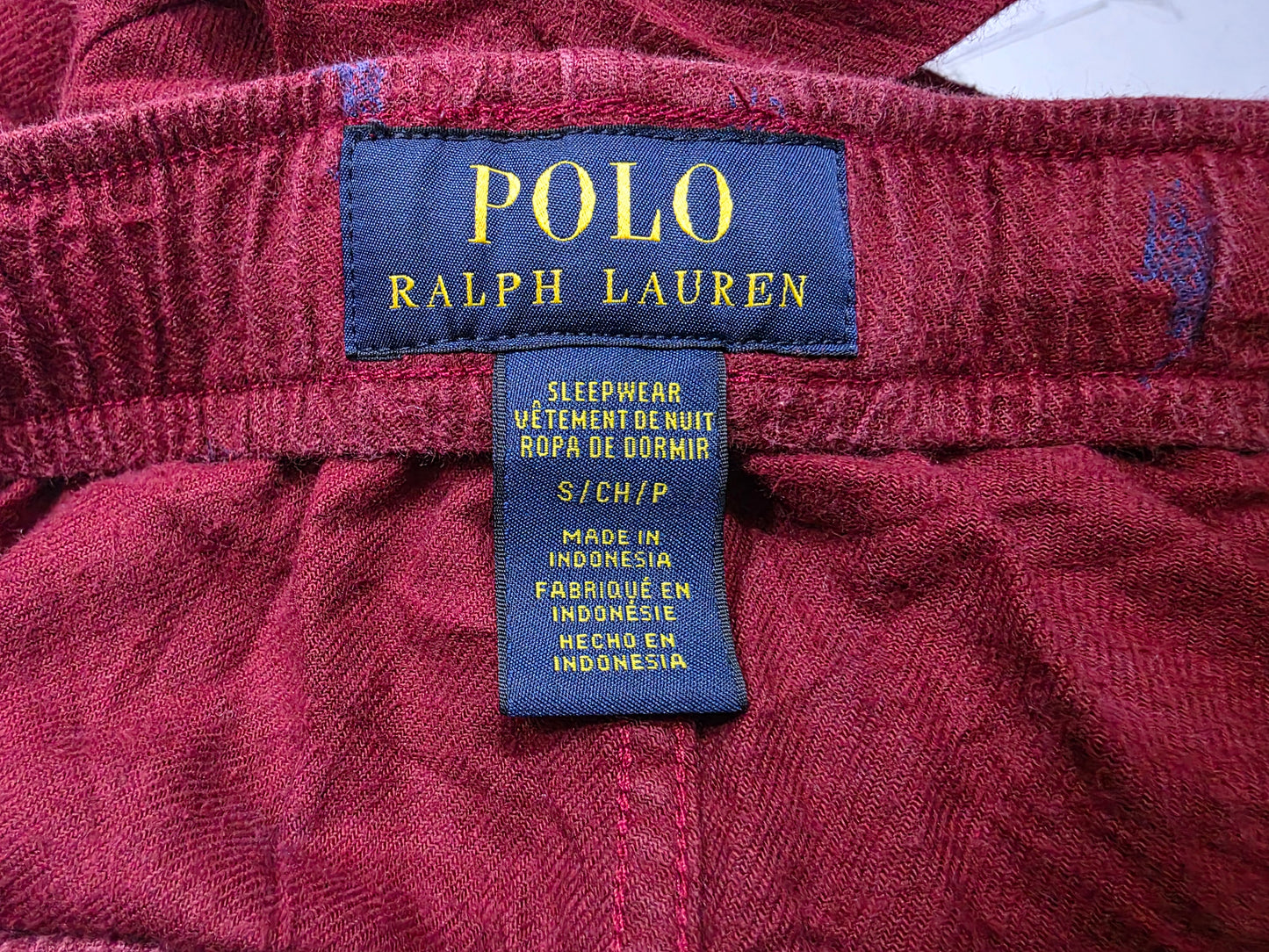 Pijama Ralph Lauren Chico S Rojo Pony Azul (Usado)