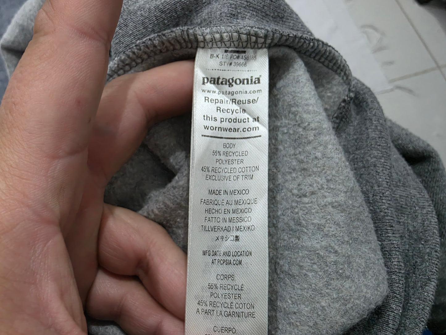 Sudadera Patagonia Chico S Gris Gorro (Usado)