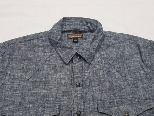 Camisa Manga Corta Patagonia Chico S Azul Grisaceo (Usado)