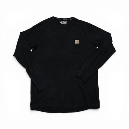 Playera Manga Larga Carhartt Chico S Relaxed Fit Negro (Usado)