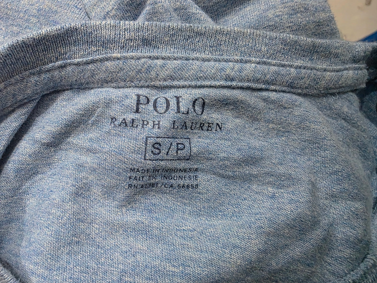 Playera Manga Larga Ralph Lauren Chico S Azul Claro Pony Azu (Usado)