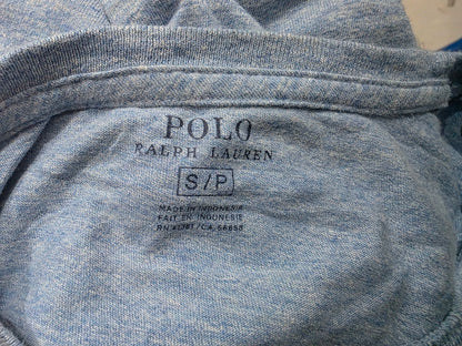 Playera Manga Larga Ralph Lauren Chico S Azul Claro Pony Azu (Usado)