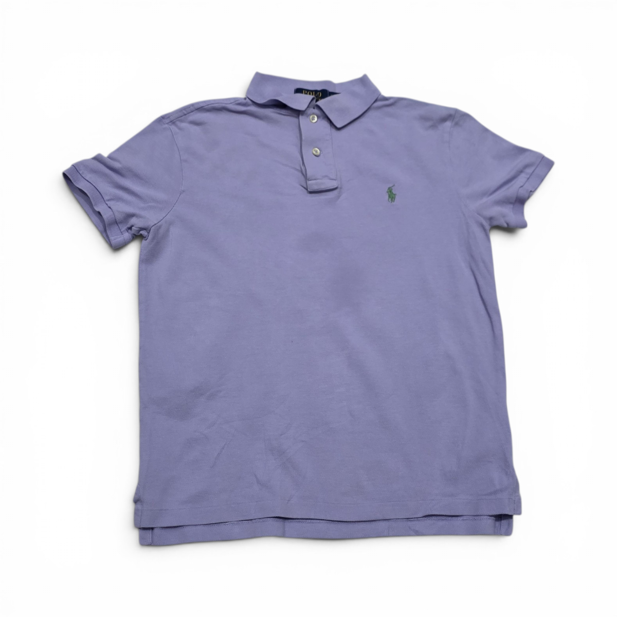 Playera Polo Ralph Lauren Chico S Custom Slimfit Lila (Usado)