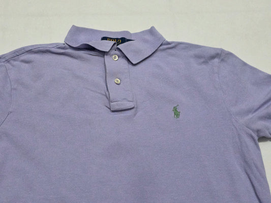 Playera Polo Ralph Lauren Chico S Custom Slimfit Lila (Usado)